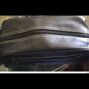 Black makeup bag